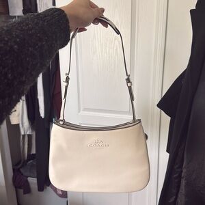 White coach bag
